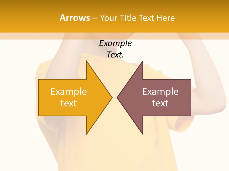 Yellow Handsome Caucasian PowerPoint Template