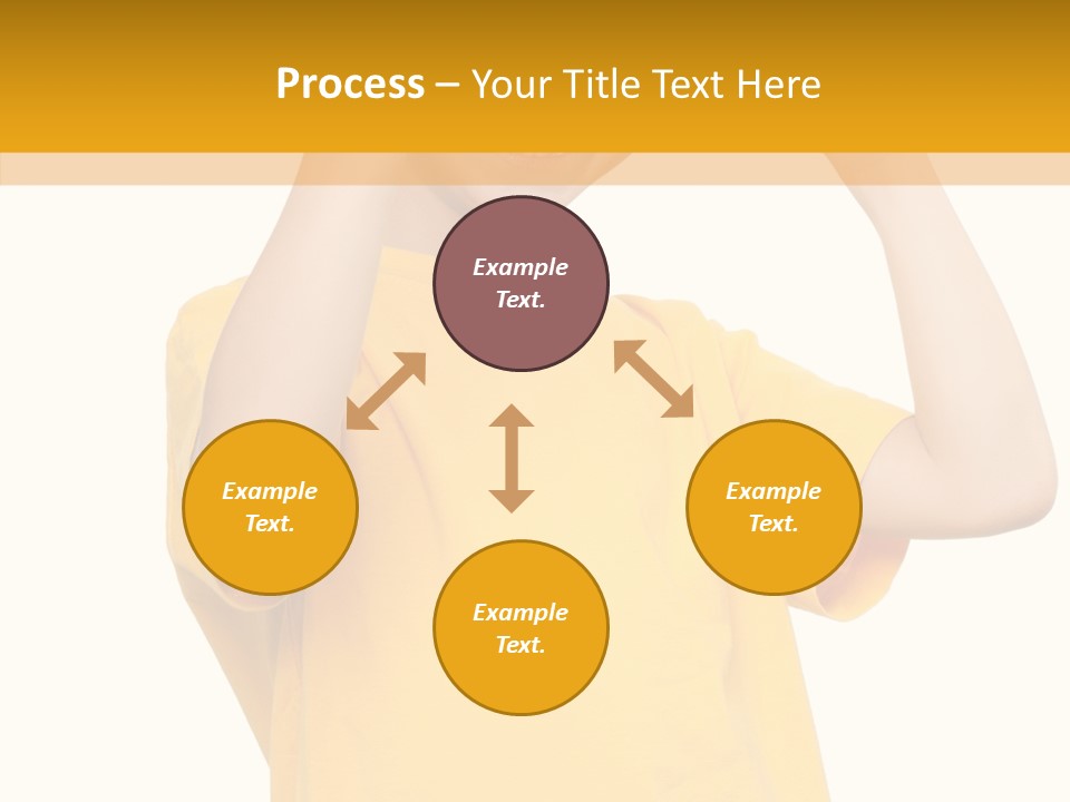 Yellow Handsome Caucasian PowerPoint Template
