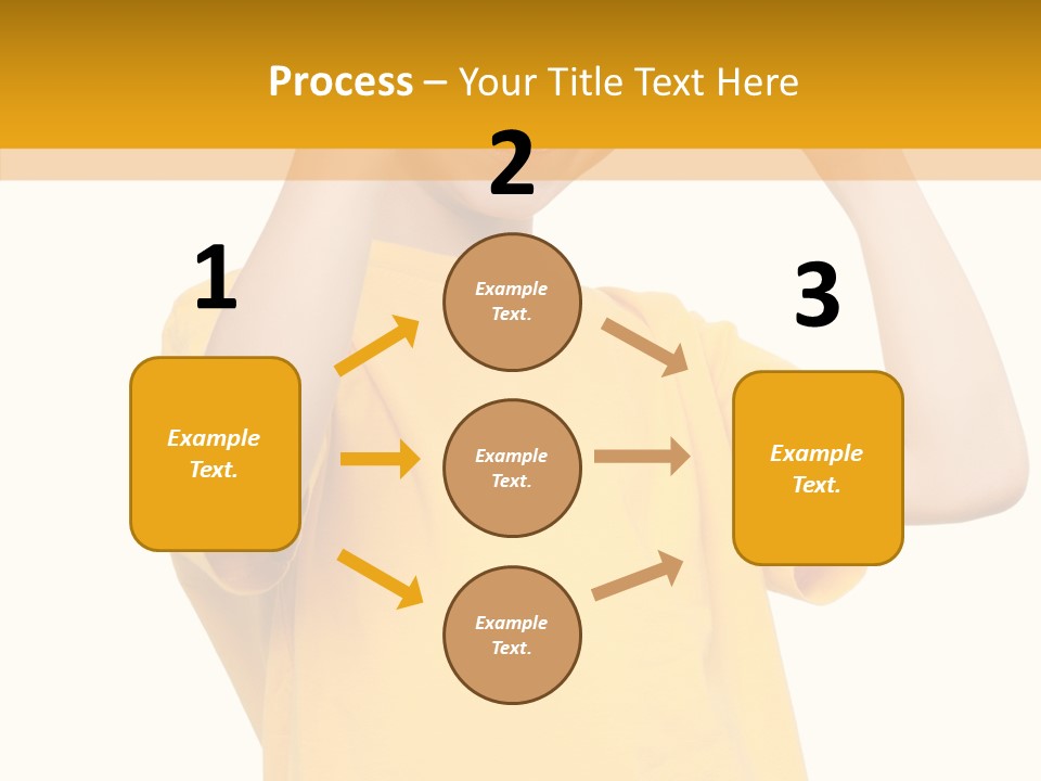 Yellow Handsome Caucasian PowerPoint Template