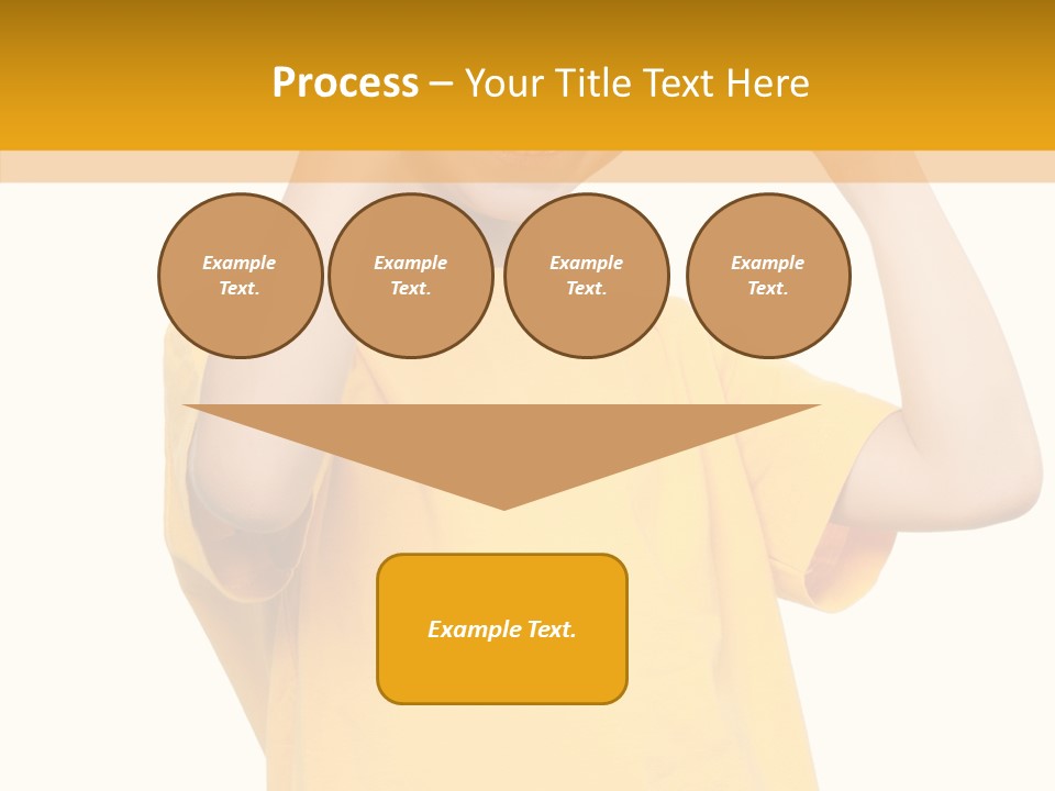 Yellow Handsome Caucasian PowerPoint Template