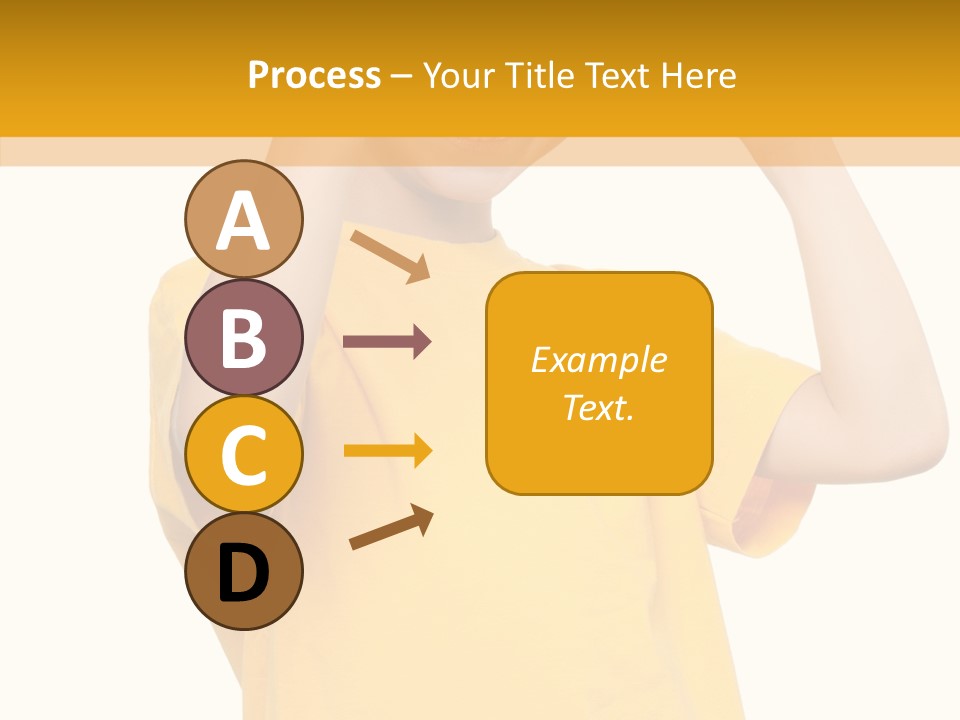 Yellow Handsome Caucasian PowerPoint Template