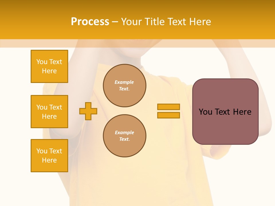 Yellow Handsome Caucasian PowerPoint Template
