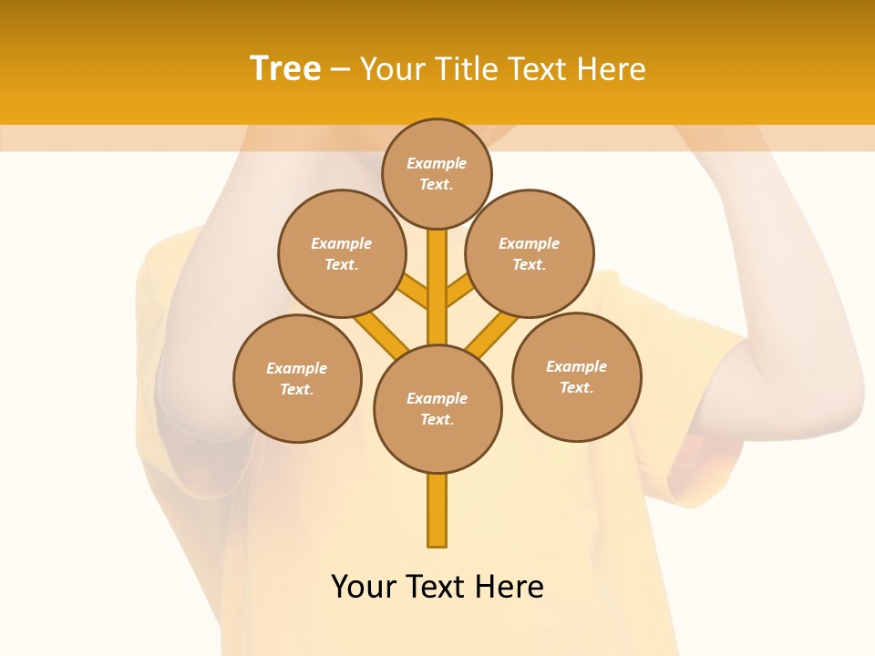 Yellow Handsome Caucasian PowerPoint Template