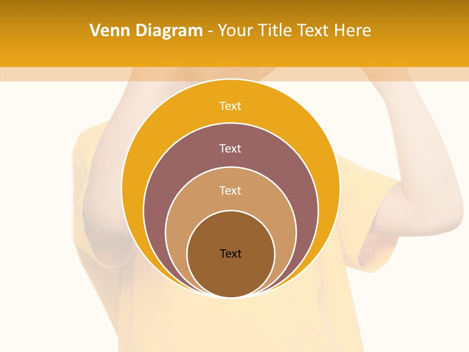 Yellow Handsome Caucasian PowerPoint Template