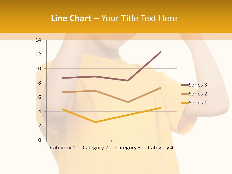 Yellow Handsome Caucasian PowerPoint Template
