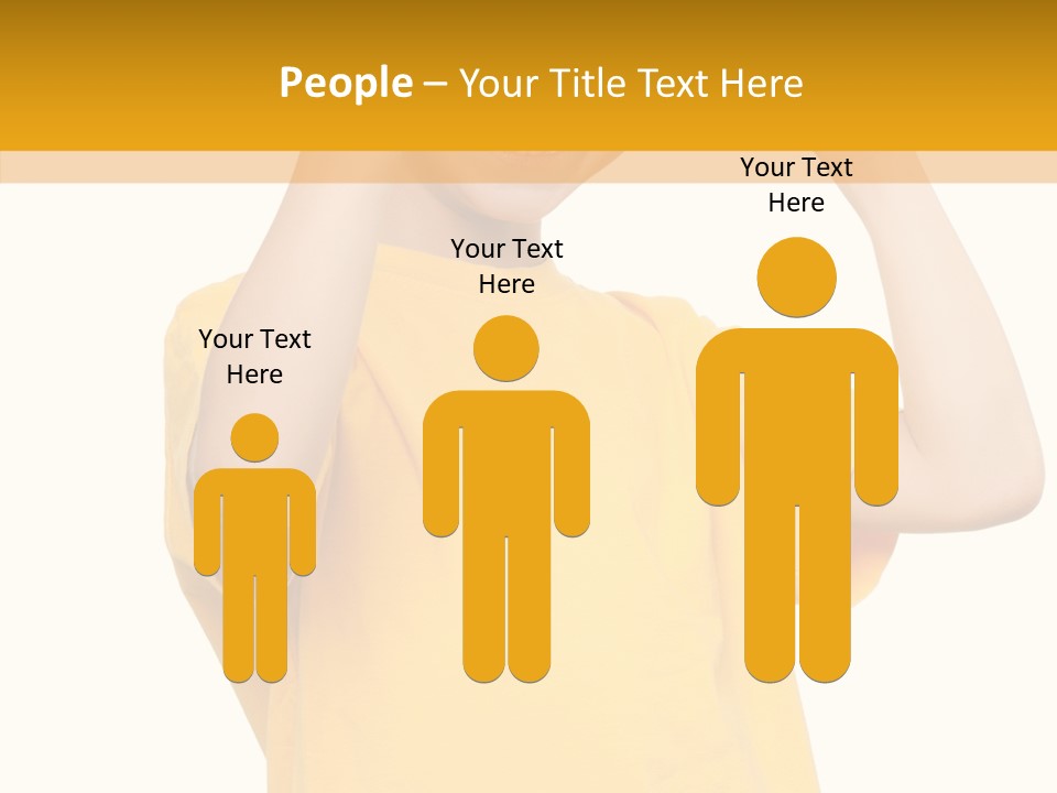 Yellow Handsome Caucasian PowerPoint Template