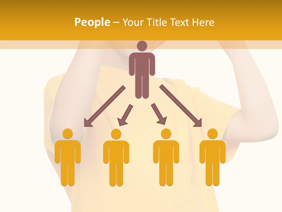 Yellow Handsome Caucasian PowerPoint Template