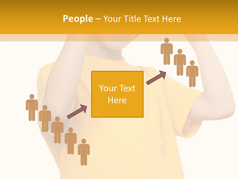 Yellow Handsome Caucasian PowerPoint Template