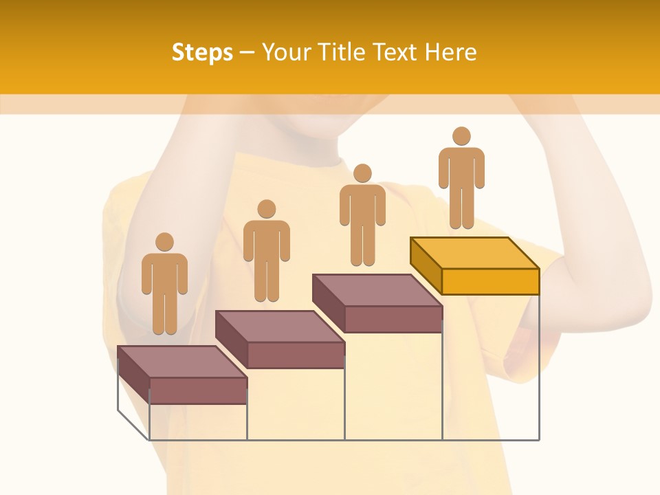 Yellow Handsome Caucasian PowerPoint Template