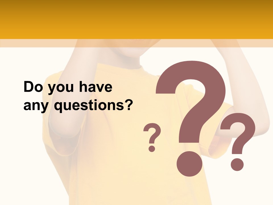 Yellow Handsome Caucasian PowerPoint Template