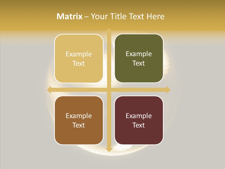 Discotheque Ball Glittery PowerPoint Template