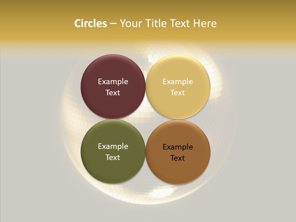 Discotheque Ball Glittery PowerPoint Template