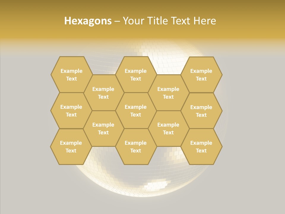 Discotheque Ball Glittery PowerPoint Template