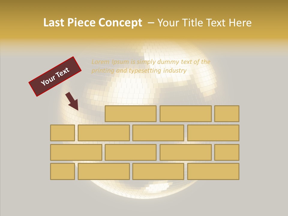 Discotheque Ball Glittery PowerPoint Template