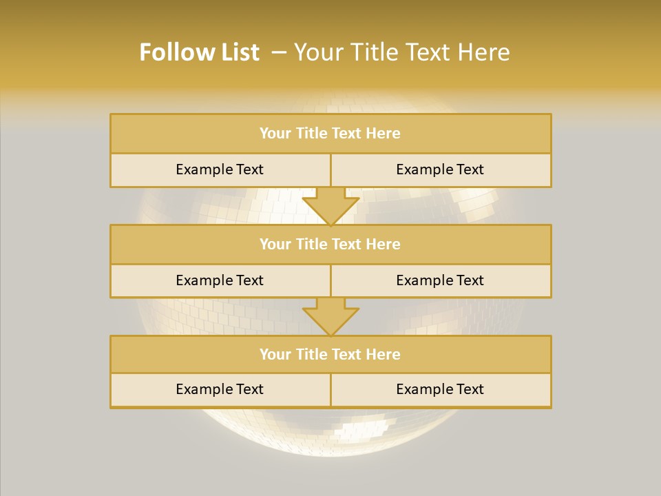 Discotheque Ball Glittery PowerPoint Template