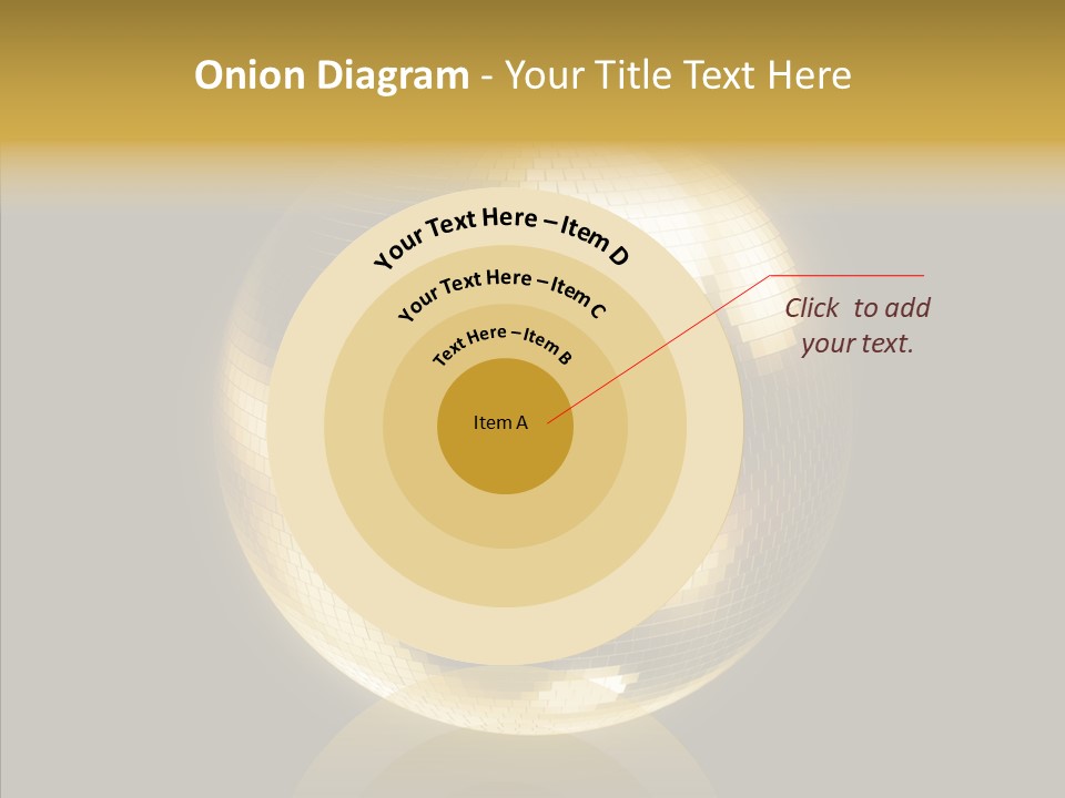 Discotheque Ball Glittery PowerPoint Template