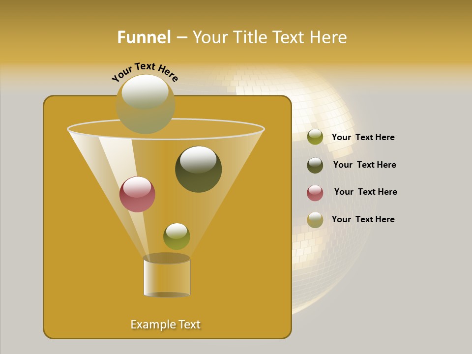 Discotheque Ball Glittery PowerPoint Template