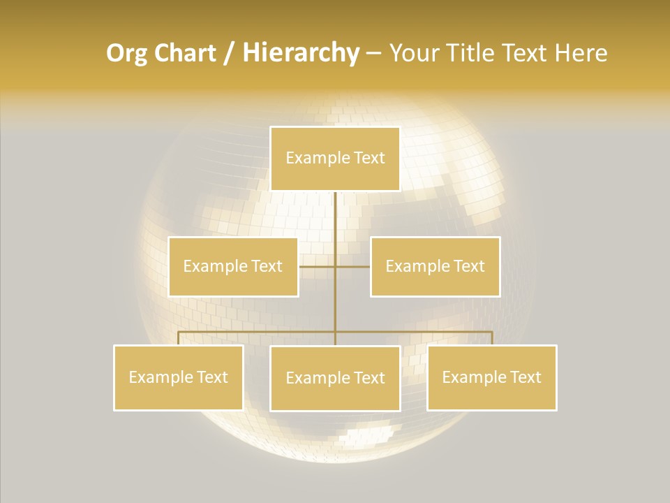 Discotheque Ball Glittery PowerPoint Template