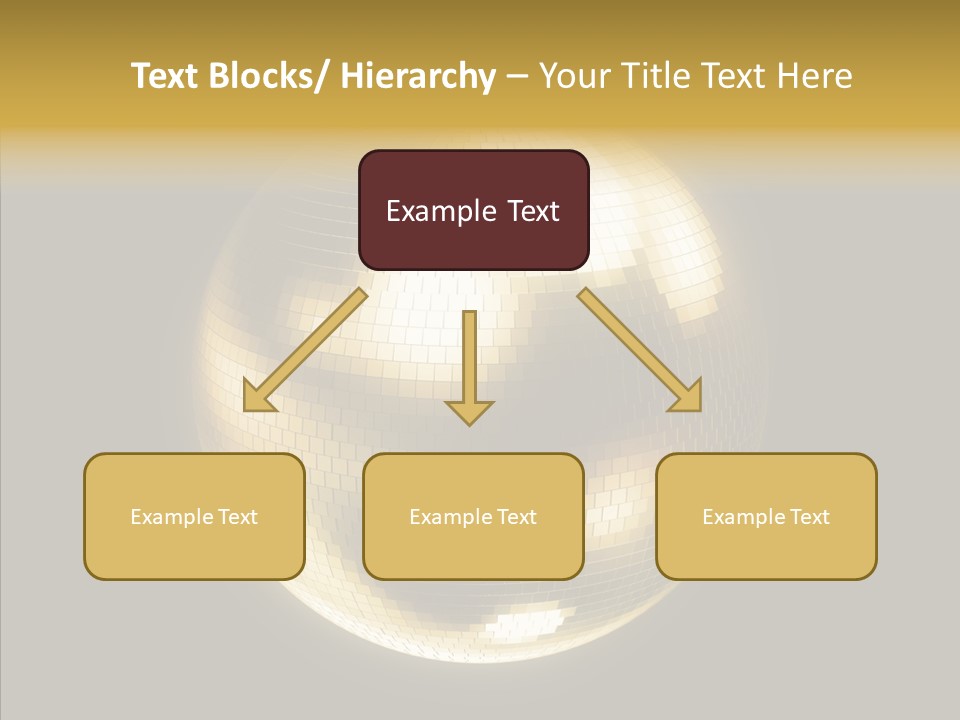 Discotheque Ball Glittery PowerPoint Template