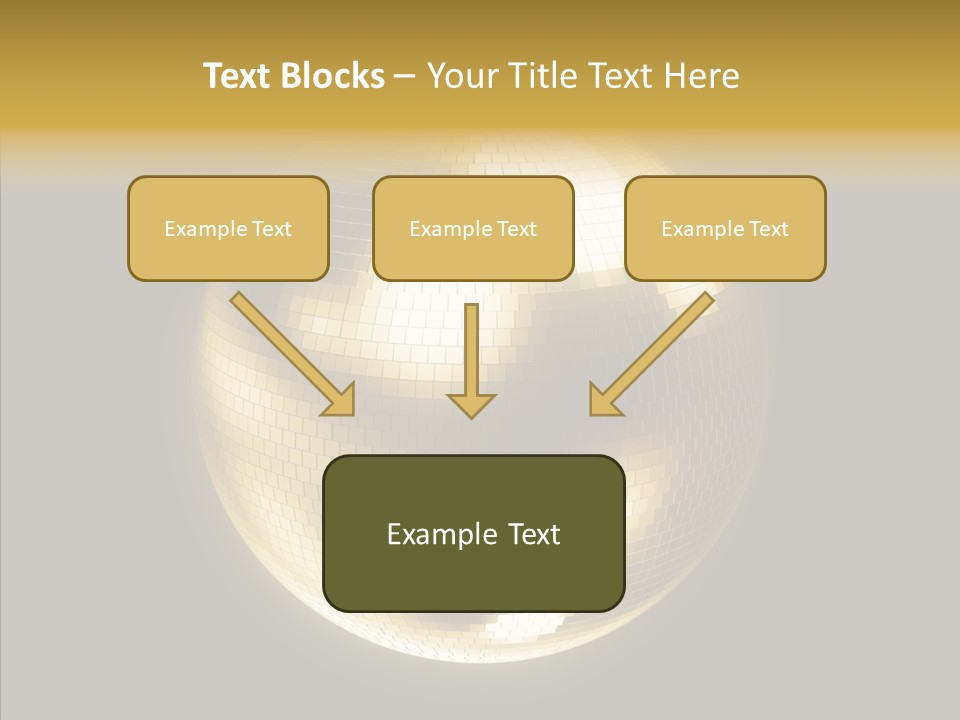 Discotheque Ball Glittery PowerPoint Template