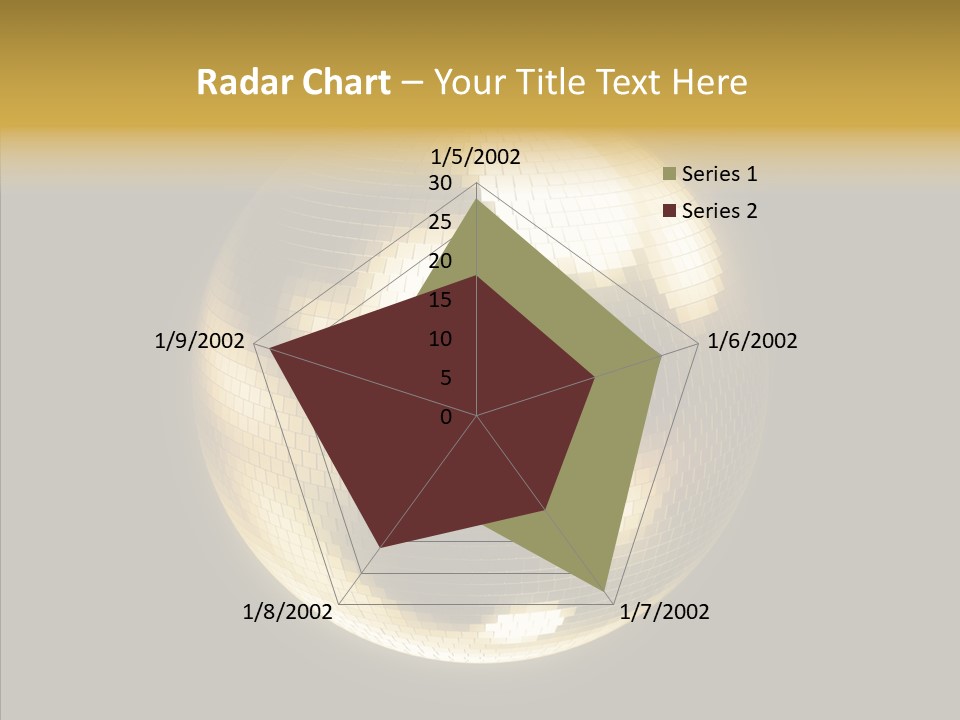 Discotheque Ball Glittery PowerPoint Template