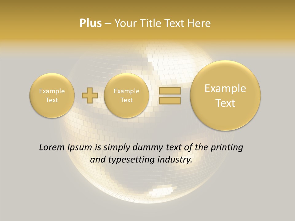 Discotheque Ball Glittery PowerPoint Template