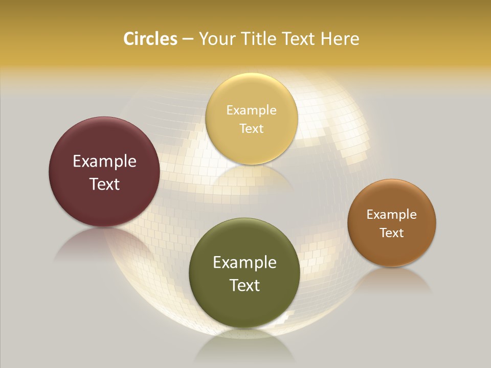 Discotheque Ball Glittery PowerPoint Template