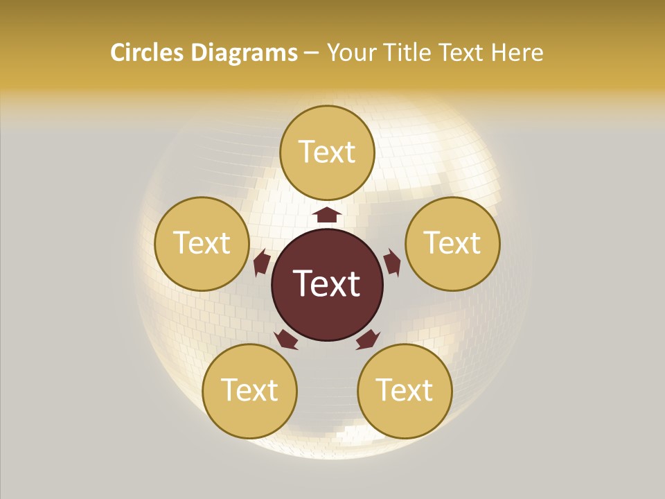 Discotheque Ball Glittery PowerPoint Template