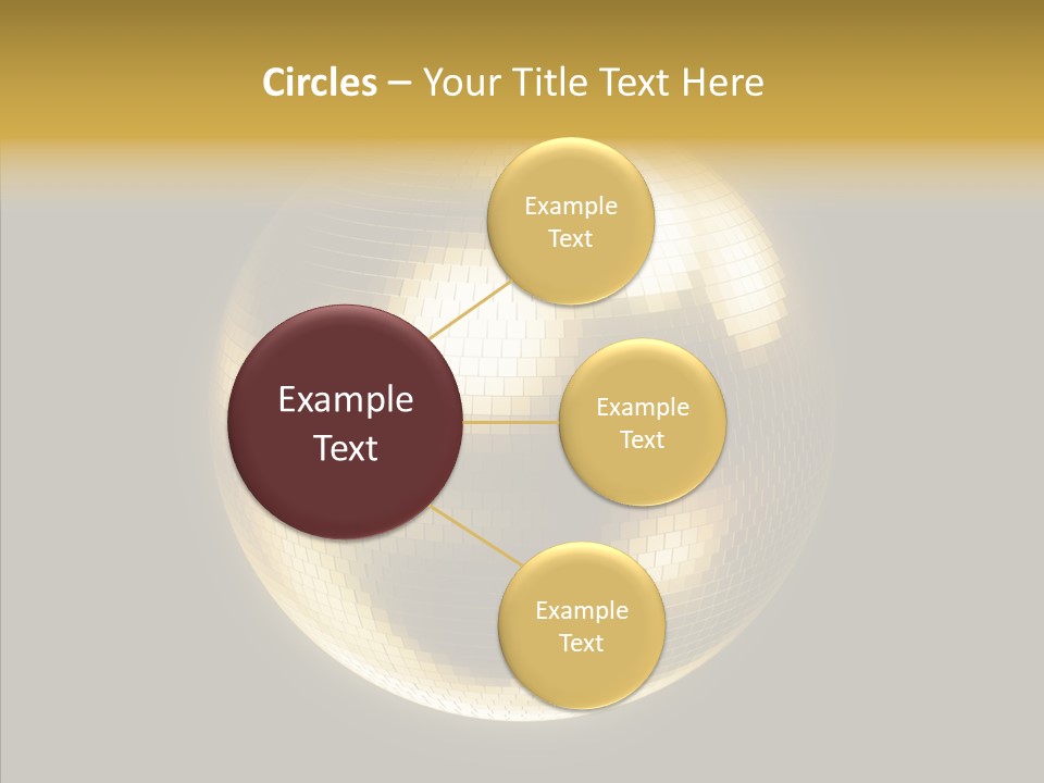 Discotheque Ball Glittery PowerPoint Template