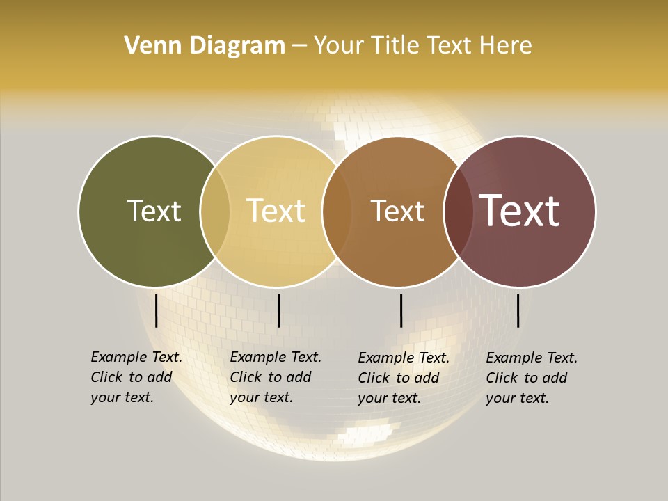 Discotheque Ball Glittery PowerPoint Template