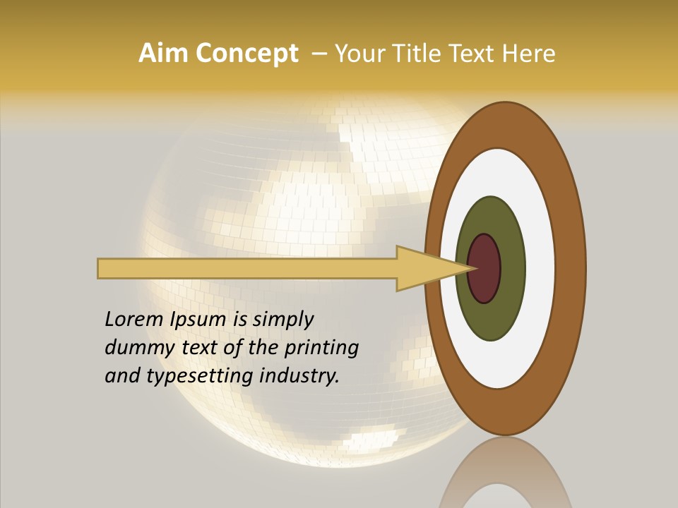 Discotheque Ball Glittery PowerPoint Template