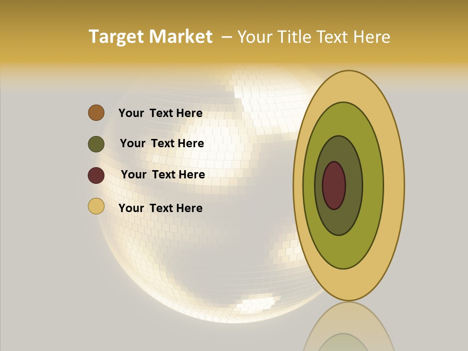 Discotheque Ball Glittery PowerPoint Template