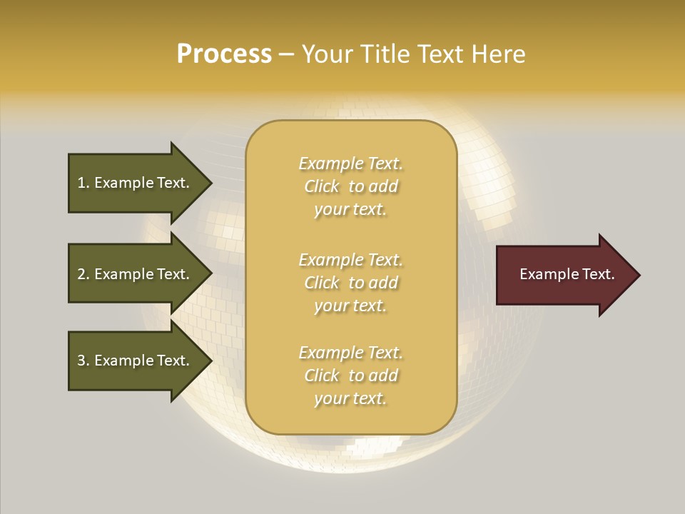 Discotheque Ball Glittery PowerPoint Template