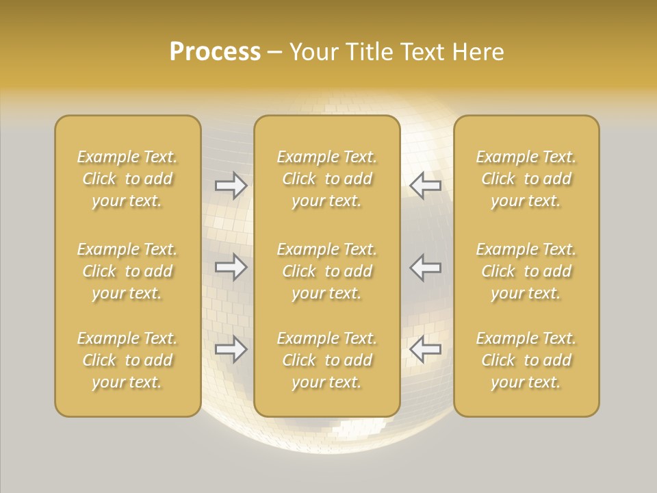 Discotheque Ball Glittery PowerPoint Template