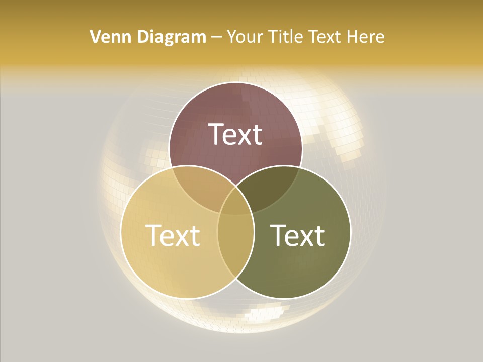 Discotheque Ball Glittery PowerPoint Template