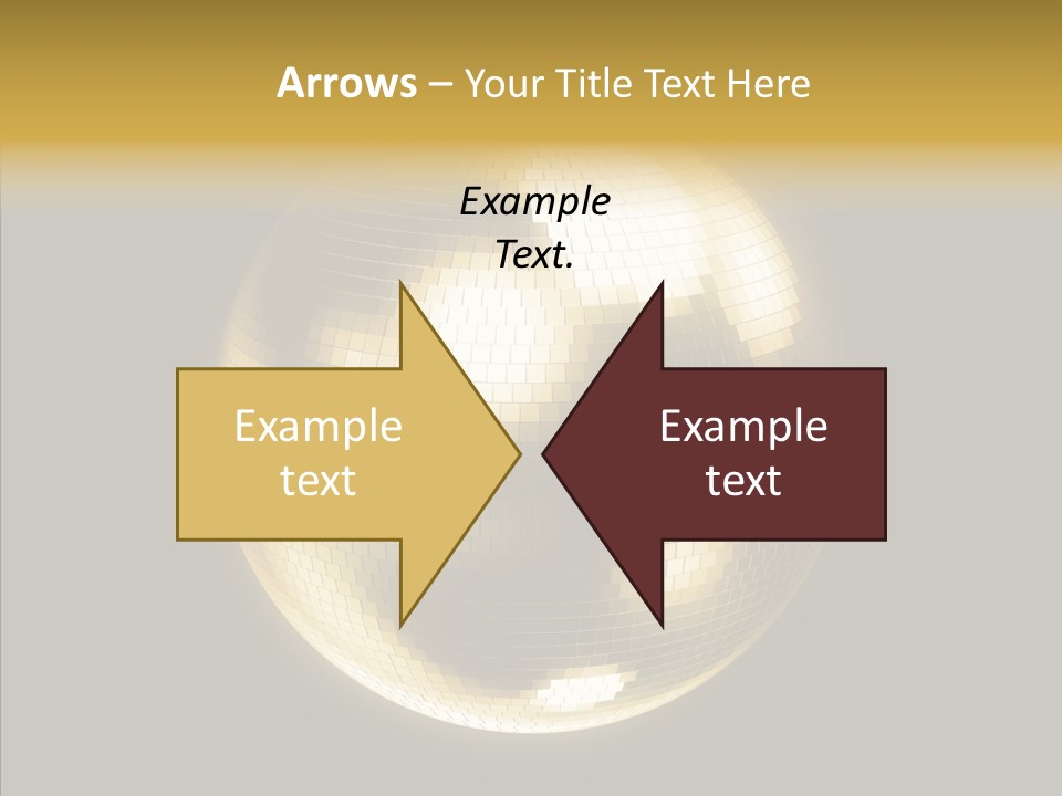 Discotheque Ball Glittery PowerPoint Template