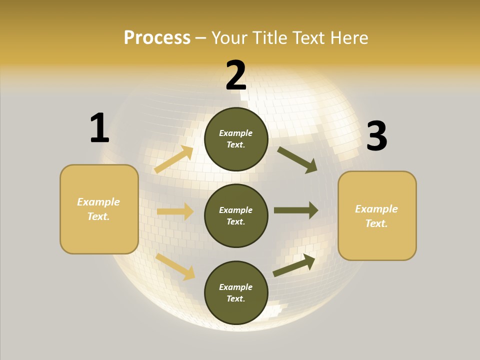 Discotheque Ball Glittery PowerPoint Template