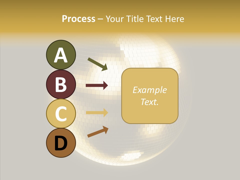 Discotheque Ball Glittery PowerPoint Template