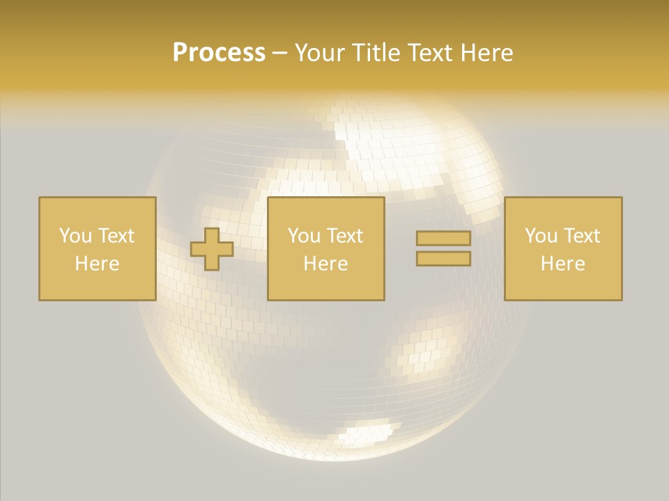 Discotheque Ball Glittery PowerPoint Template