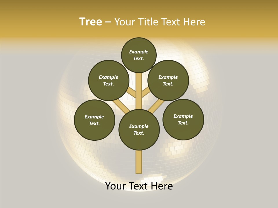 Discotheque Ball Glittery PowerPoint Template