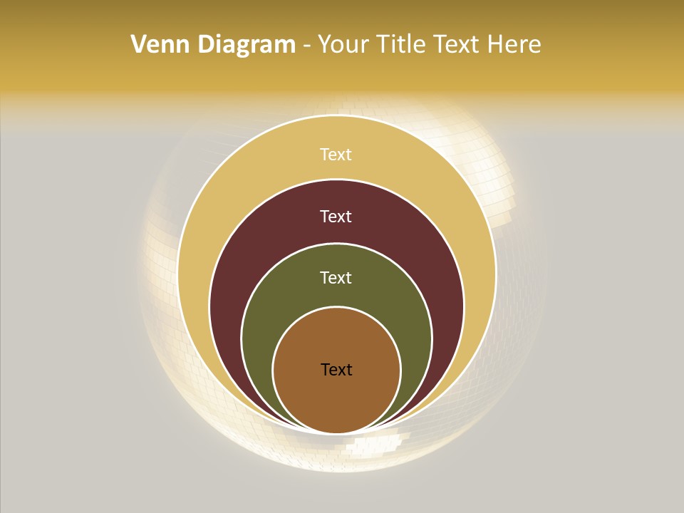 Discotheque Ball Glittery PowerPoint Template