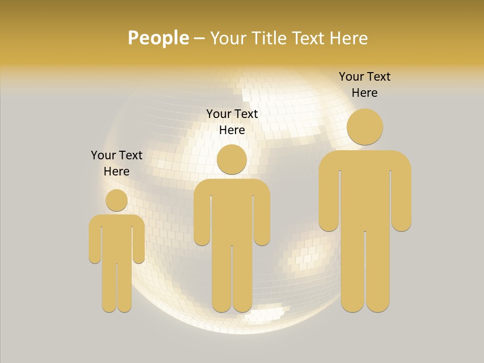 Discotheque Ball Glittery PowerPoint Template