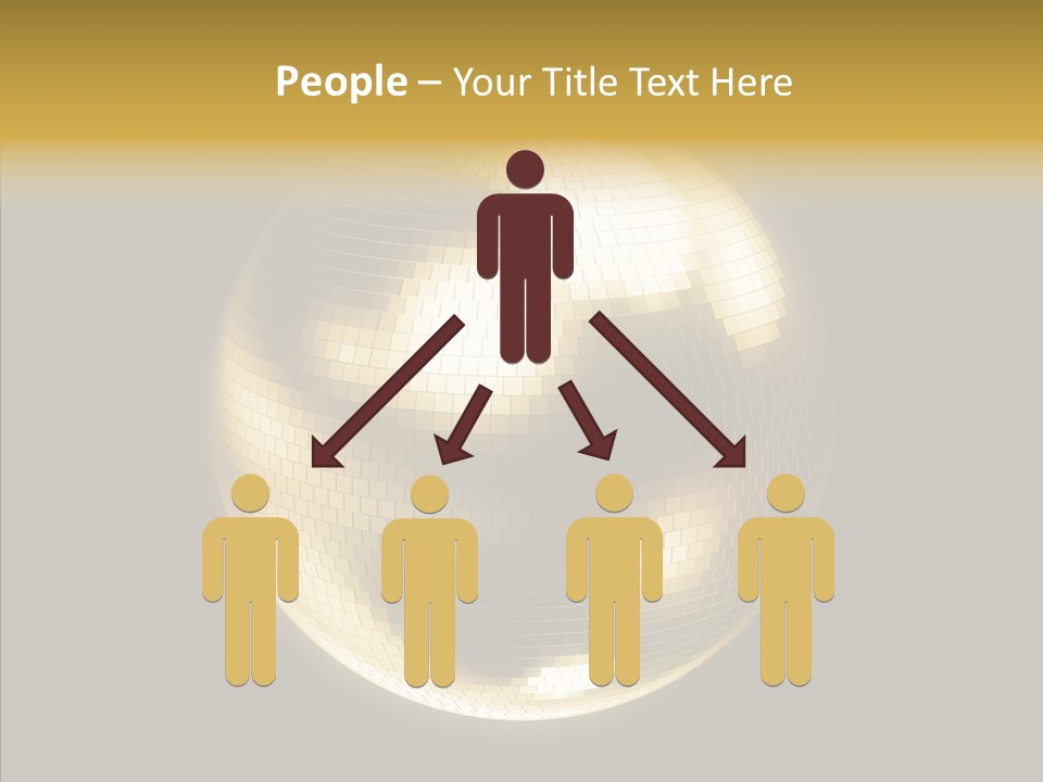 Discotheque Ball Glittery PowerPoint Template