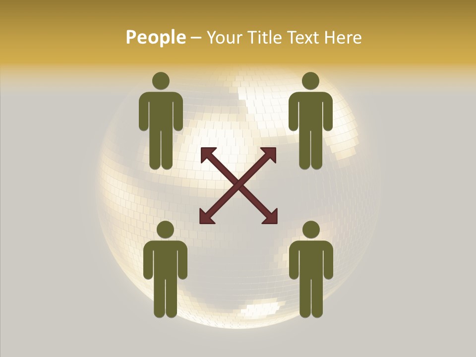 Discotheque Ball Glittery PowerPoint Template