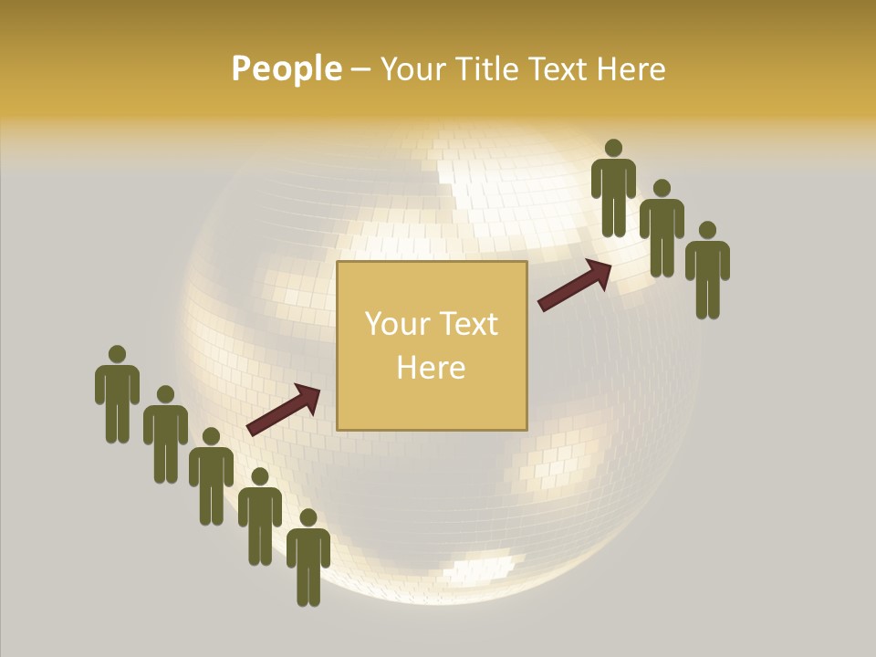 Discotheque Ball Glittery PowerPoint Template