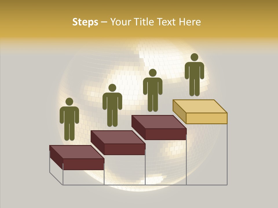 Discotheque Ball Glittery PowerPoint Template