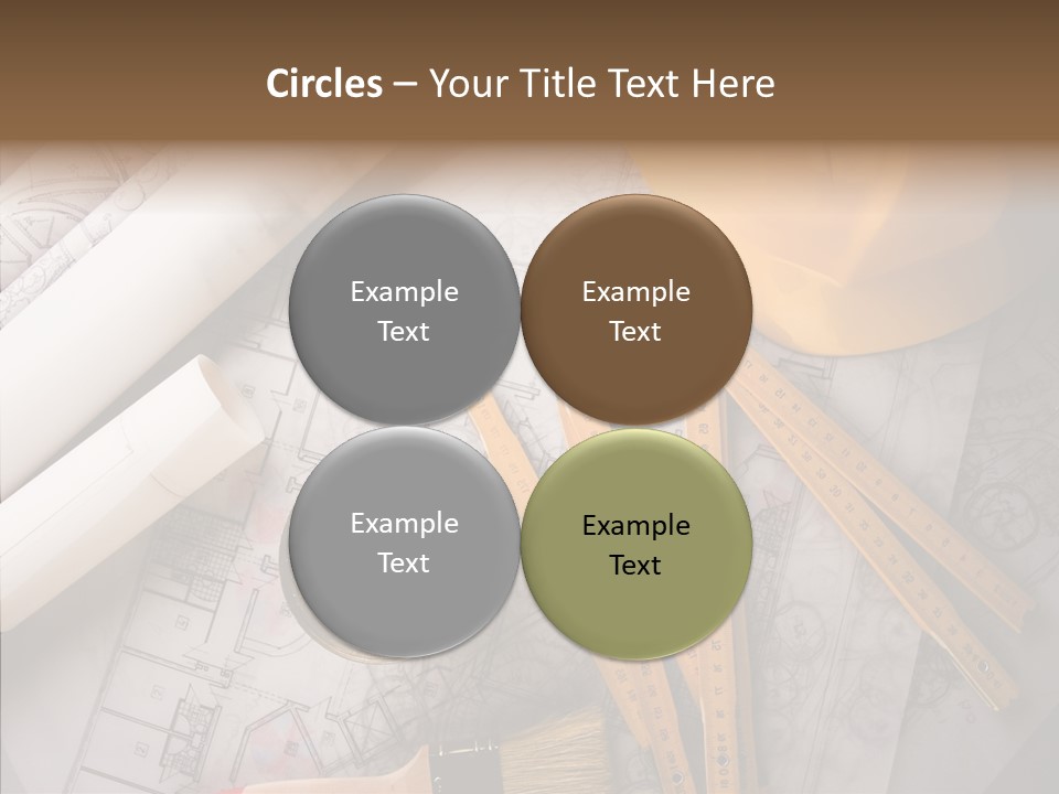 Decorating Blueprint Measurements PowerPoint Template