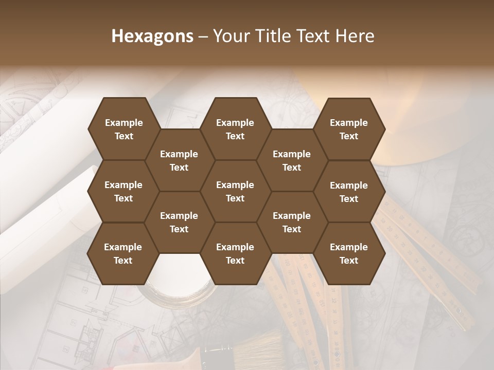 Decorating Blueprint Measurements PowerPoint Template
