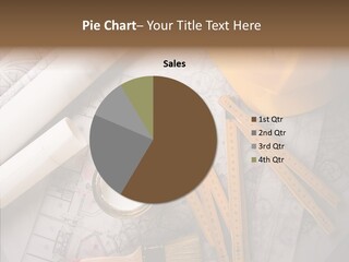 Decorating Blueprint Measurements PowerPoint Template