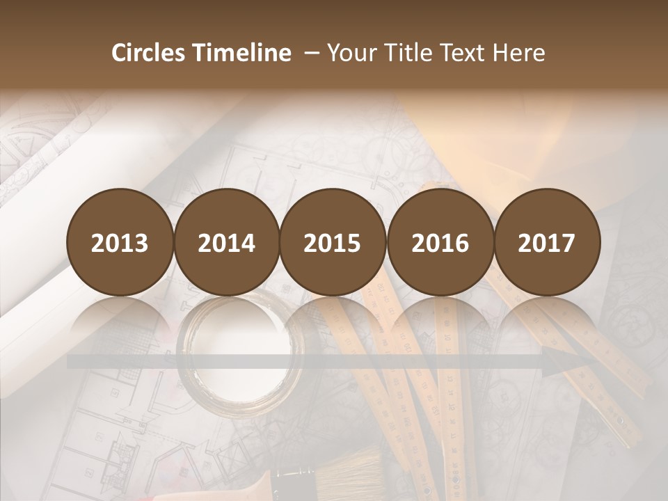 Decorating Blueprint Measurements PowerPoint Template